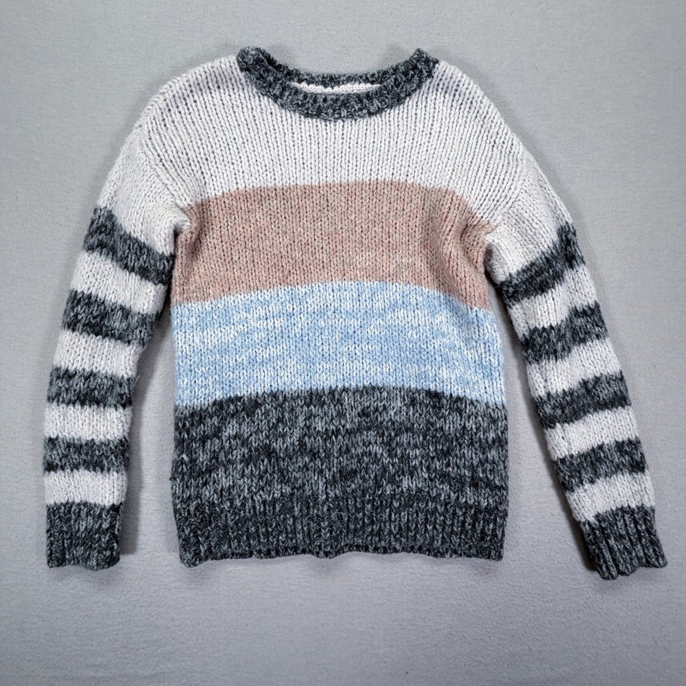 American Eagle Sweater Womens Small Multi Excellent Chunky Knit Colorblock Wool